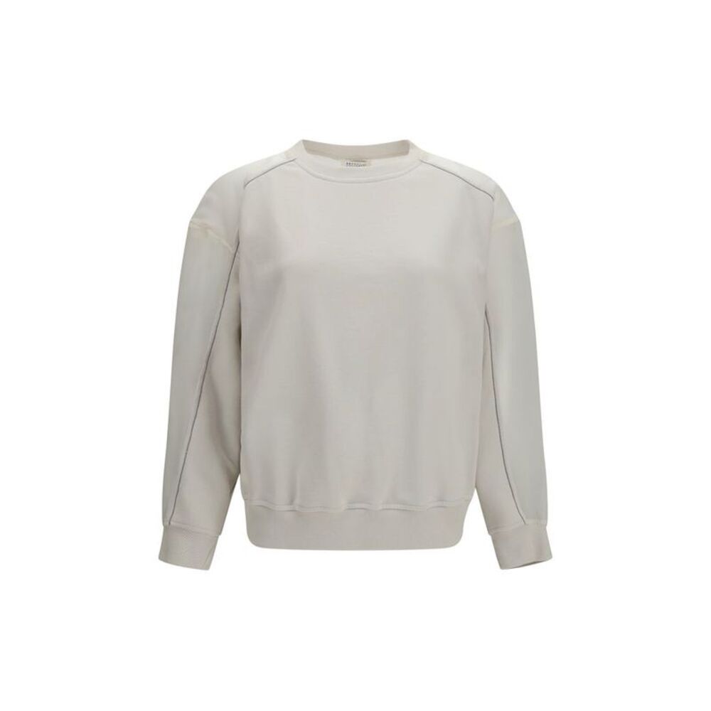 Brunello Cucinelli White Cotton Women's Sweatshirt
